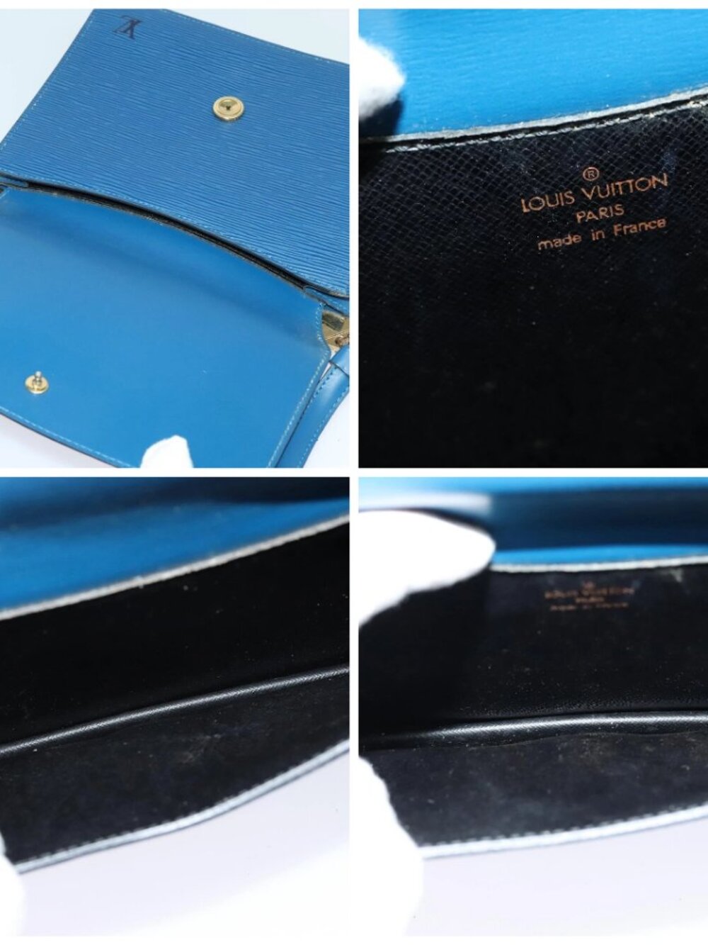 LOUIS VUITTON Epi Grenel Shoulder Bag Blue M52362 LV Auth ep8436 - Picture 15 of 16
